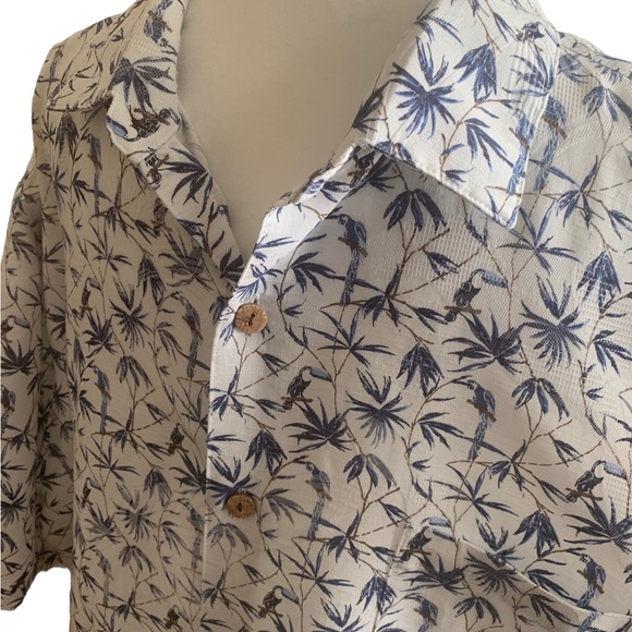 Caribbean Men’s Short Sleeve Button Down Casual Shirt 3XB - Picture 2 of 5
